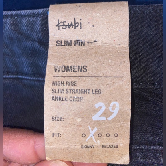 Black Women’s Ksubi pants (29). Never worn before with ALL tags. - Picture 2 of 4
